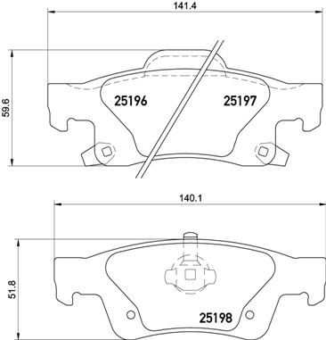 Колодки тормозные P37016 BREMBO P37016