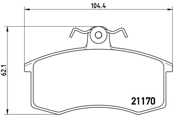 Колодки тормозные P41003 BREMBO P41003