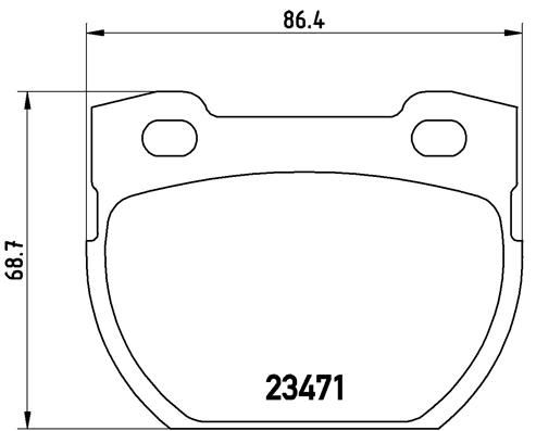 Колодки тормозные P44007 BREMBO P44007