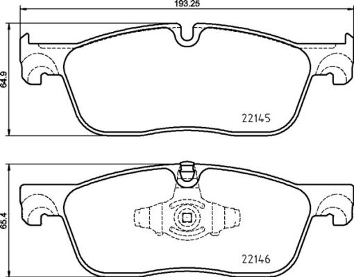Колодки тормозные P44026 BREMBO P44026
