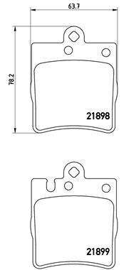 Колодки тормозные P50033 BREMBO P50033