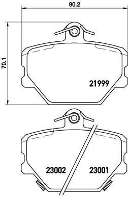 Колодки тормозные P50038 BREMBO P50038