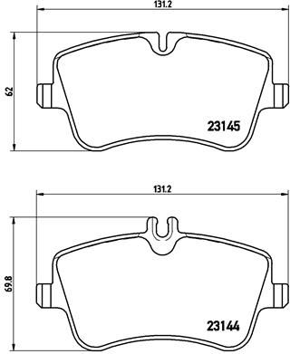 Колодки тормозные P50046 BREMBO P50046