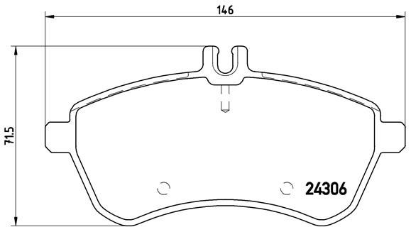 Колодки тормозные P50067 BREMBO P50067