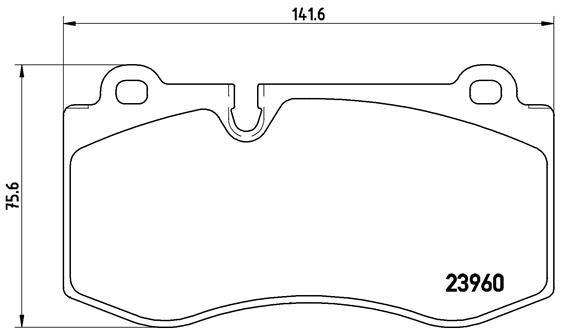 Колодки тормозные P50074 BREMBO P50074