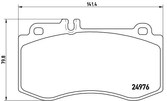 Колодки тормозные P50087 BREMBO P50087