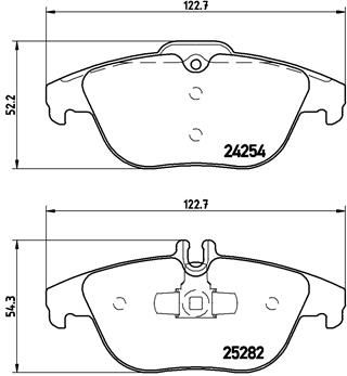 Колодки тормозные P50104 BREMBO P50104