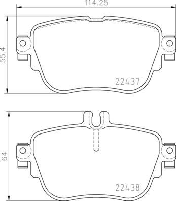 Колодки тормозные P50136 BREMBO P50136