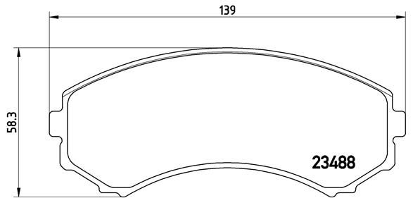 Колодки тормозные P54029 BREMBO P54029
