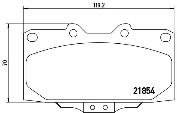 Колодки тормозные P56034 BREMBO P56034