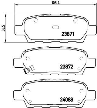Колодки тормозные P56046 BREMBO P56046