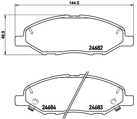 Колодки тормозные P56088 BREMBO P56088