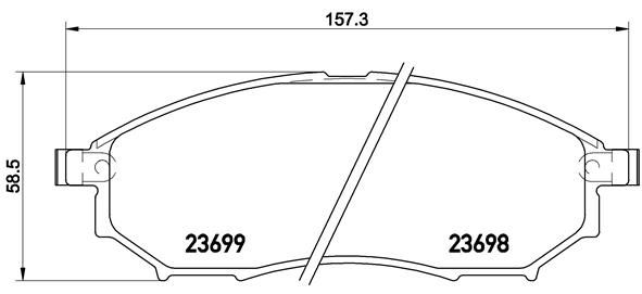 Колодки тормозные P56094 BREMBO P56094