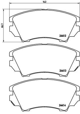 Колодки тормозные P59055 BREMBO P59055