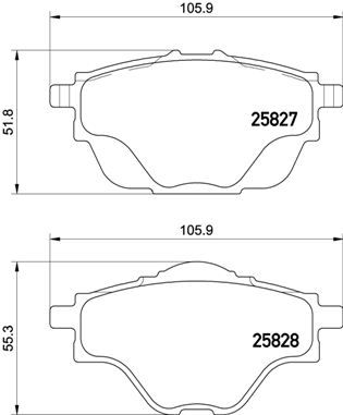 Колодки тормозные P61124 BREMBO P61124