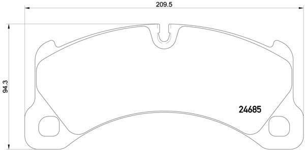 Колодки тормозные P65026 BREMBO P65026