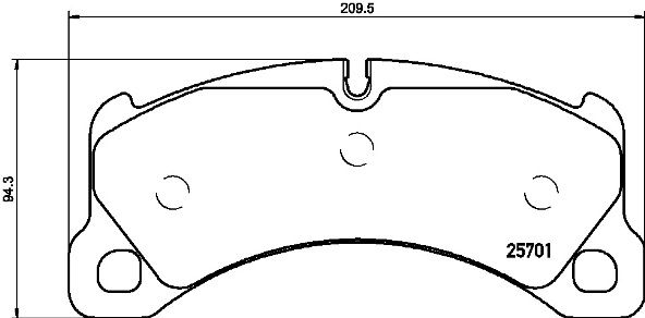 Колодки тормозные P65033 BREMBO P65033