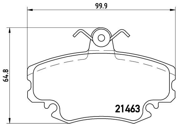 Колодки тормозные P68008 BREMBO P68008