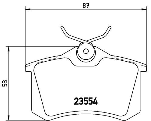 Колодки тормозные P68024 BREMBO P68024