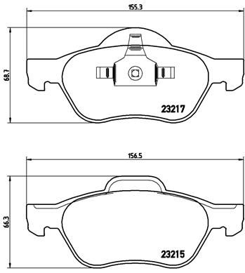 Колодки тормозные P68029 BREMBO P68029