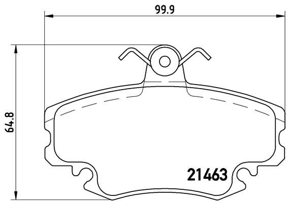 Колодки тормозные P68038 BREMBO P68038