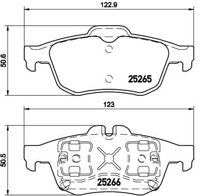 Колодки тормозные P68057 BREMBO P68057