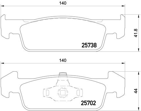 Колодки тормозные P68060 BREMBO P68060