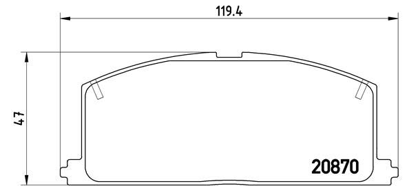 Колодки тормозные P83011 BREMBO P83011