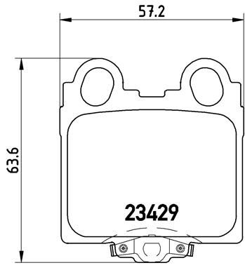 Колодки тормозные P83045 BREMBO P83045