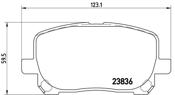Колодки тормозные P83061 BREMBO P83061