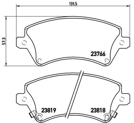 Колодки тормозные P83064 BREMBO P83064