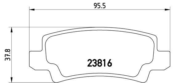 Колодки тормозные P83065 BREMBO P83065