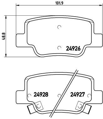 Колодки тормозные P83114 BREMBO P83114