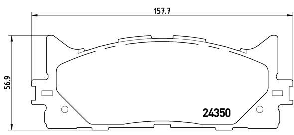 Колодки тормозные P83117 BREMBO P83117