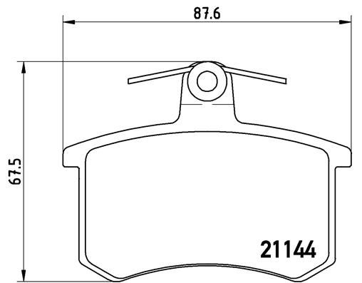 Колодки тормозные P85013 BREMBO P85013