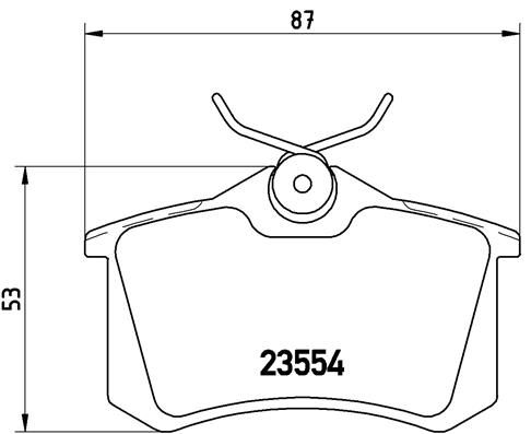 Колодки тормозные P85017 BREMBO P85017