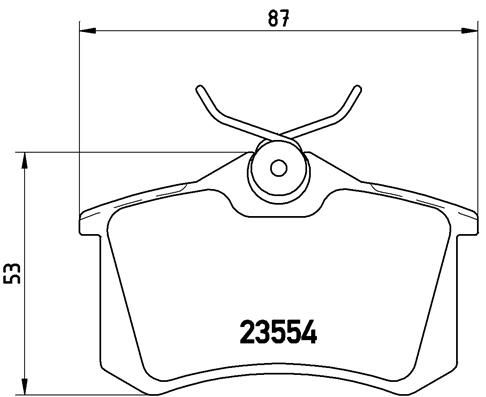 Колодки тормозные P85020 BREMBO P85020