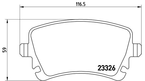 Колодки тормозные P85064 BREMBO P85064