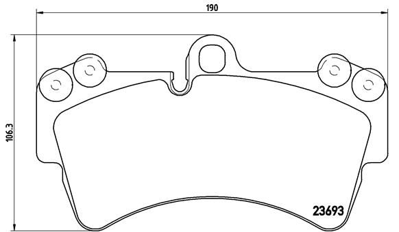 Колодки тормозные P85065 BREMBO P85065