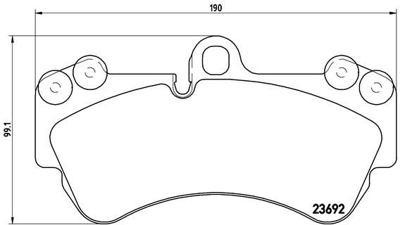 Колодки тормозные P85069 BREMBO P85069