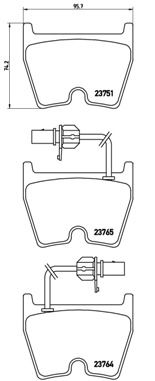 Колодки тормозные P85078 BREMBO P85078