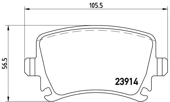 Колодки тормозные P85095 BREMBO P85095