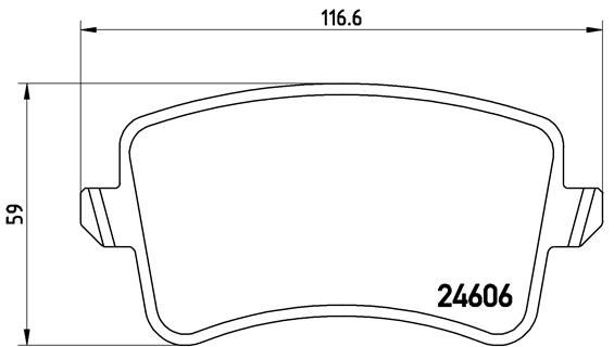 Колодки тормозные P85100 BREMBO P85100