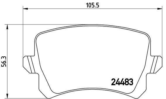 Колодки тормозные P85108 BREMBO P85108