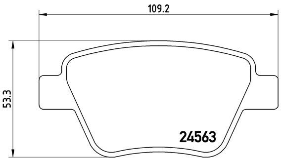 Колодки тормозные P85114 BREMBO P85114