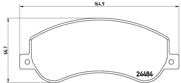 Колодки тормозные P85115 BREMBO P85115