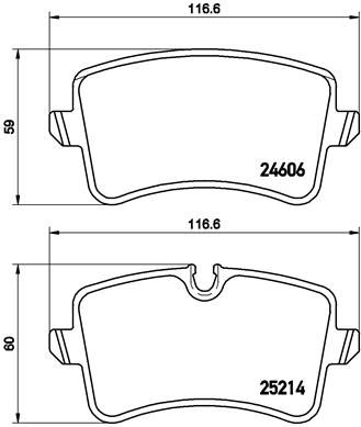 Колодки тормозные P85118 BREMBO P85118