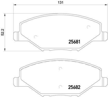 Колодки тормозные P85121 BREMBO P85121