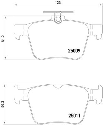 Колодки тормозные P85124 BREMBO P85124