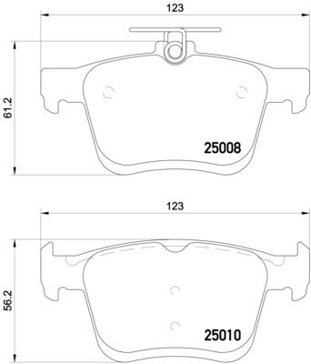 Колодки тормозные P85125 BREMBO P85125